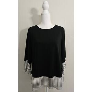 Apt. 9 Black Layered Look Top
